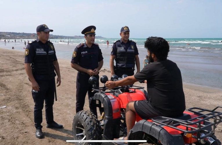 Polis çimərliklərdə tədbirləri davam etdirir