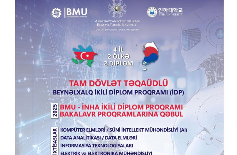 Təhsil
                                                
                                                    15 Avqust 2025, 16:52                                                
                                            
                                            
                                                
BMU ikili diplom proqramına qəbulun nəticələrini açıqladı