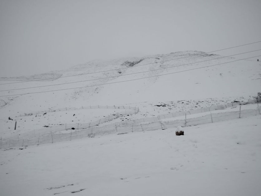 Qubaya 10 santimetr qar yağdı, mənfi 3 dərəcə şaxta var – FOTO