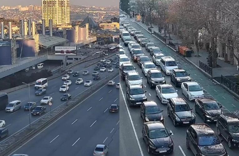 Hazırda tıxac olan YOLLAR