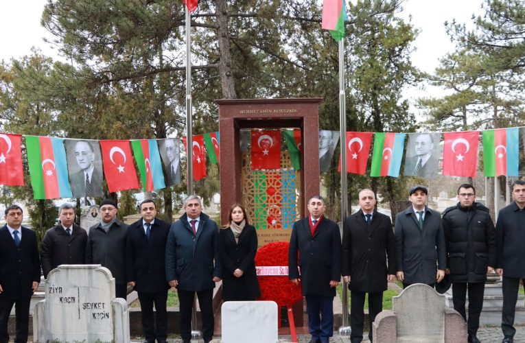 Türkiyədəki səfirliyimizdən Rəsulzadəyə böyük ehtiram – FOTO