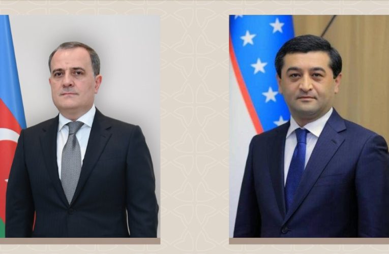 Ceyhun Bayramov özbək həmkarı ilə Yaxın Şərqdən danışdı