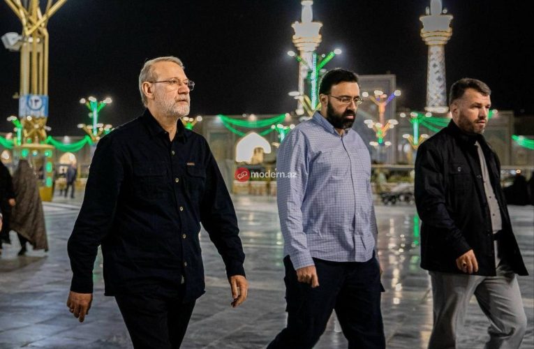 Laricani, oğlu və təhlükəsizlik rəisi – SON FOTO