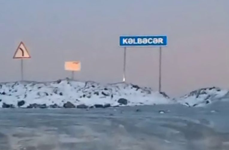Kəlbəcərlə Laçına sulu qar yağıb