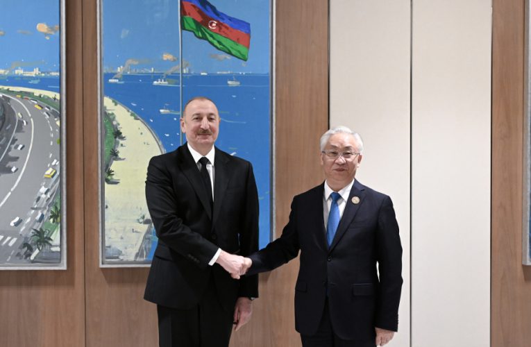 Prezident Çin Dövlət Şurasının Baş nazirinin müavinini qəbul edib