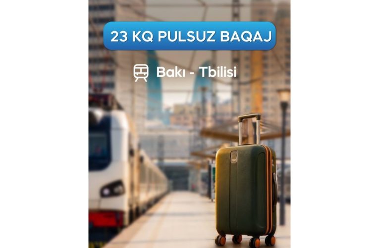 Bakı-Tbilisi-Bakı qatarında ödənişsiz baqaj limiti açıqlandı