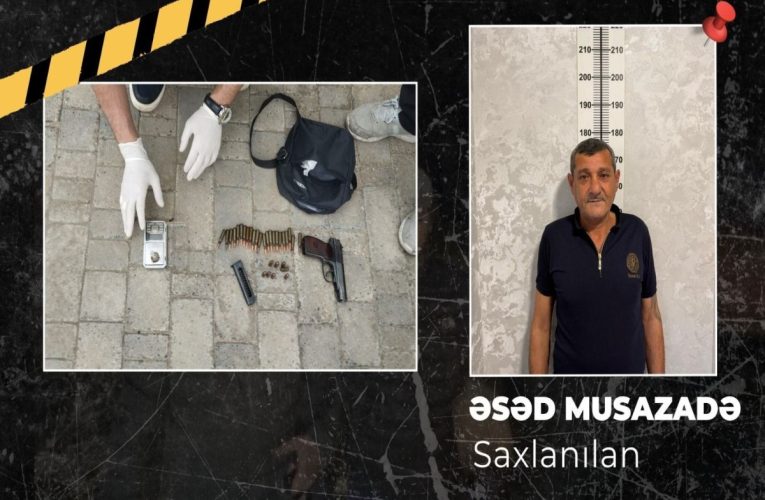 “Makarov” gəzdirən şəxs həbs edildi