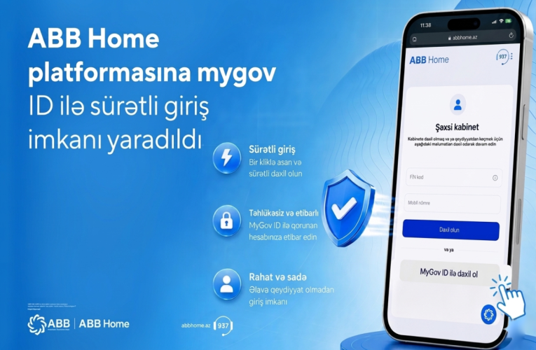 Aktual
                                                
                                                    Bu gün, 16:22                                                
                                            
                                            
                                                
ABB Home platformasına Mygov ID ilə daha sürətli giriş imkanı!