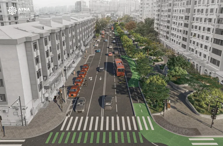 Təbriz küçəsində yol infrastrukturu yenilənir – FOTO
