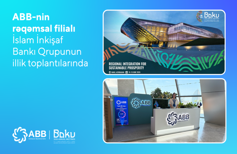 Aktual
                                                
                                                    Bu gün, 11:10                                                
                                            
                                            
                                                
ABB İslam İnkişaf Bankı Qrupunun illik toplantılarında rəqəmsal filialı ilə təmsil olunur