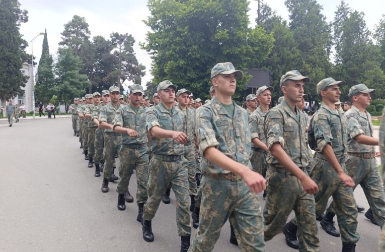 Xankəndidə hərbi yürüş keçirilib – FOTOLAR