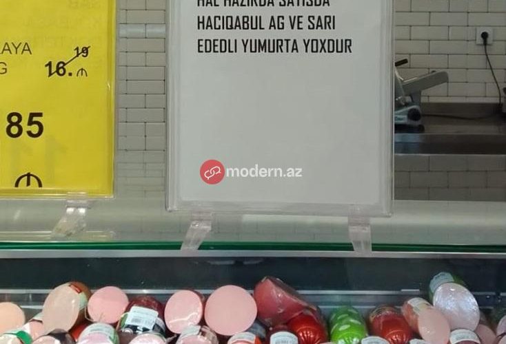 Ölkədə yumurta qıtlığı yarandı – marketlər üsyan etdi